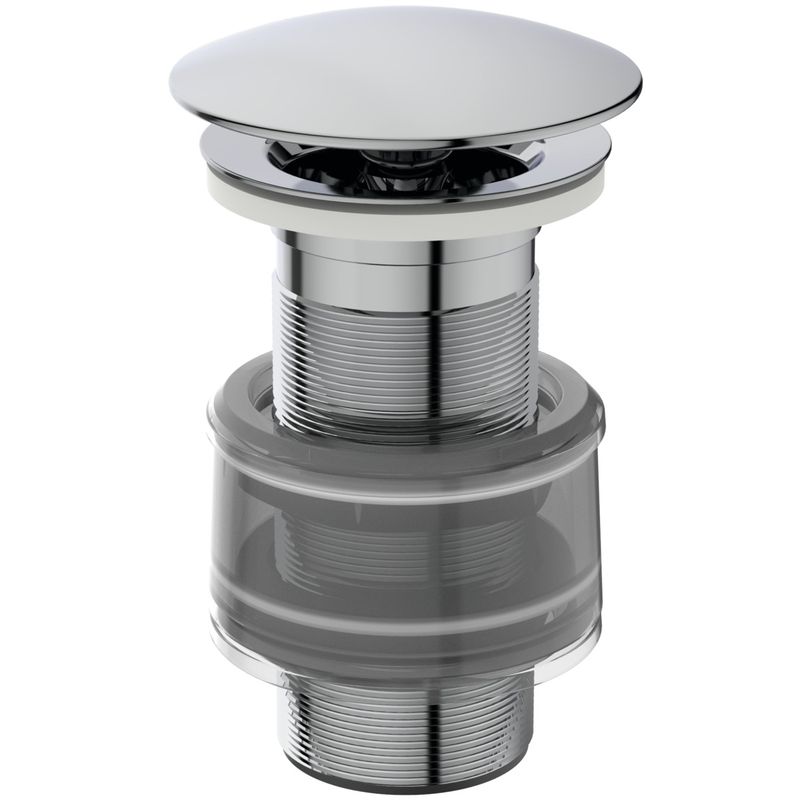 Ideal Standard Schaftventil nicht ver schliessbar Haube Messing, Farbe silberfarben Bild 1