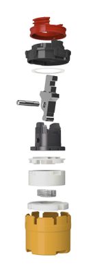 P&M Kartusche 38 mm zu Clever neu WT, Bidet AP-Wanne / Brause/Waschtisch-Wandarmatur Bild 2