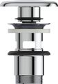 Ideal Standard Strada II Push open Ventil quadratisch, 85 x 85 x 30 mm, Farbe silberfarben Bild 2