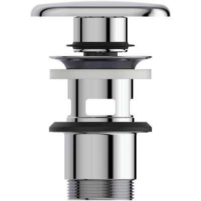 Ideal Standard Push open Ventil quadratisch, 85 x 85 x 30 mm, Farbe silberfarben Bild 2
