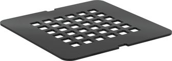 Ideal Standard Ablaufabdeckung für Duschwannenablauf Ultra Flat S, Schiefer, 2 mm, Farbe Schwarz Matt Bild 1