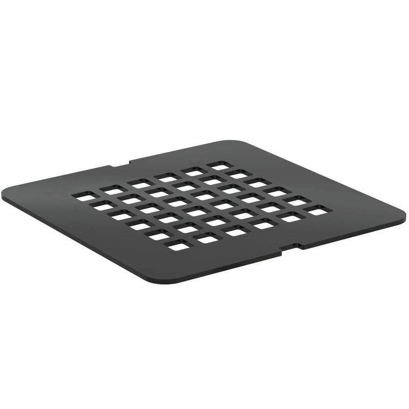 Ideal Standard Ablaufabdeckung für Duschwannenablauf Ultra Flat S, Schiefer, 2 mm, Farbe schwarz Bild 1