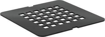 Ideal Standard Ablaufabdeckung für Duschwannenablauf Ultra Flat S, Schiefer, 2 mm, Farbe Schwarz Matt Bild 2