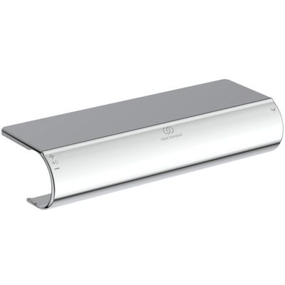 Ideal Standard Ablage Wrap-Over für Brausethermostate CeraTherm T25,50,100, 47 x 209 x 74 mm, Farbe silberfarben Bild 5