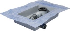 Ideal Standard Ablaufbox gross, DN 50, rechts oder links verwendbar, 460 x 320 x 100 mm Bild 2