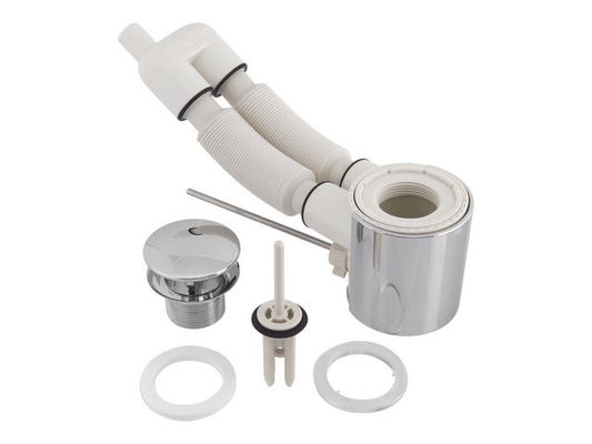 Ideal Standard Ablaufgarnitur SimplyU, mit Ül. Ideal Flow, Farbe silberfarben Bild 2