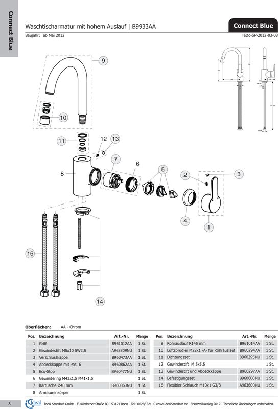 Ideal Standard Aerator, M22 x 1-A, Farbe silberfarben Bild 1