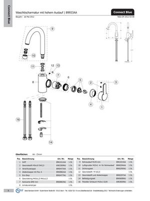 Ideal Standard Aerator, M22X1-A, Farbe silberfarben Bild 2