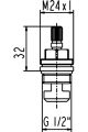 Ideal Standard Jado Keramikoberteil 1/2 rechtsschliessend Bild 3