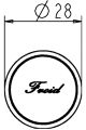 Ideal Standard Jado Zierkappe Froid Retro, für Varianten mit Kreuzgriffen, Farbe silberfarben Bild 2