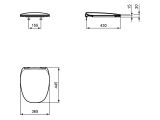 Ideal Standard Daempfer, für WC-Sitz DEA, mit Softclosing Bild 3