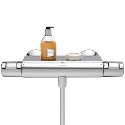 Ideal Standard Ablage Wrap-Over für Brausethermostate CeraTherm T25,50,100, 47 x 209 x 74 mm, Farbe silberfarben Bild 10