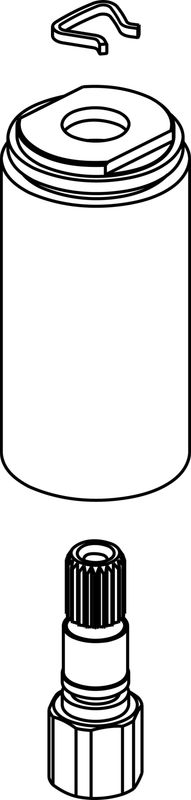 Ideal Standard AnschlusssetT 8 x 20, 8 x 18, Farbe silberfarben Bild 1