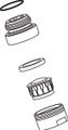 Ideal Standard Adapter, M, M, Cache M, 21.5 x 1 mm, Farbe silberfarben Bild 2