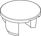 Ideal Standard Verschlusskappe Dekor ATIVE, Farbe silberfarben Bild 1
