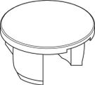 Ideal Standard Verschlusskappe Dekor ATIVE, Farbe silberfarben Bild 2