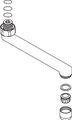Ideal Standard Rohrauslauf 3/4", mit Strahlregler, Ausladung 160 mm, Farbe silberfarben Bild 3