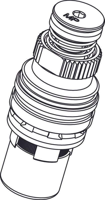 Ideal Standard Selbstschlussoberteil, ohne Mischung, Farbe silberfarben Bild 1