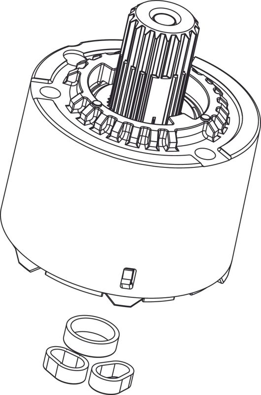 Ideal Standard Kartusche 47 Cycle, VALVE, 124 Grad, zusammengestellt Bild 1