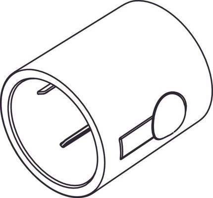 Ideal Standard Temperaturgriff für Ceratherm 60, mit Logo ISI, Farbe silberfarben Bild 2