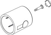 Ideal Standard Volumen Umschaltung Griff, für CERATHERM 60, Farbe silberfarben Bild 1