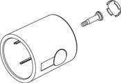 Ideal Standard Volumen Umschaltung Griff, für CERATHERM 60, Farbe silberfarben Bild 2