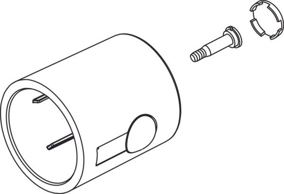 Ideal Standard Volumen Umschaltung Griff, für CERATHERM 60, Farbe silberfarben Bild 2