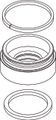 Ideal Standard Rosette Melange 3L WT, komplett, chrom, Farbe grau Bild 2