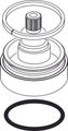 Ideal Standard Rosette Umschaltung Melange 4-Loch Badearmatur, komplett, chrom, Farbe grau Bild 1