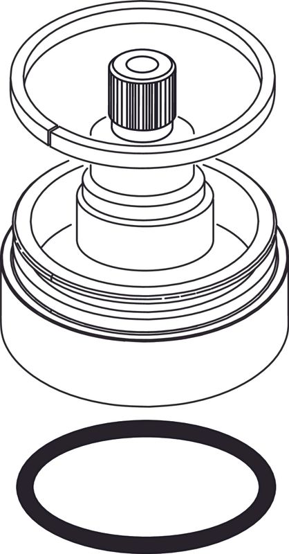 Ideal Standard Rosette Umschaltung Melange 4-Loch Badearmatur, komplett, chrom, Farbe grau Bild 1