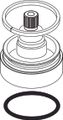 Ideal Standard Rosette Umschaltung Melange 4-Loch Badearmatur, komplett, chrom, Farbe grau Bild 2