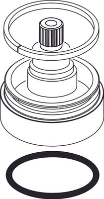 Ideal Standard Rosette Umschaltung Melange 4-Loch Badearmatur, komplett, chrom, Farbe grau Bild 2