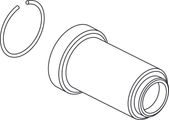 Ideal Standard Abdeckhülse, für Oberteil-Kart. Easy Box, Farbe silberfarben Bild 1