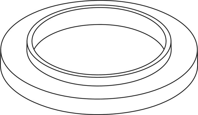 Ideal Standard dekorative Rosette Mara, Farbe silberfarben Bild 3