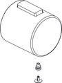 Ideal Standard Thermostatgriff, mit ISI-Logo, Farbe silberfarben Bild 1