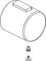 Ideal Standard Thermostatgriff, mit ISI-Logo, Farbe silberfarben Bild 2