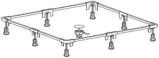 Ideal Standard Einbaurahmen Grösse 1, für BRW bis, 1200 x 1200 mm Bild 3