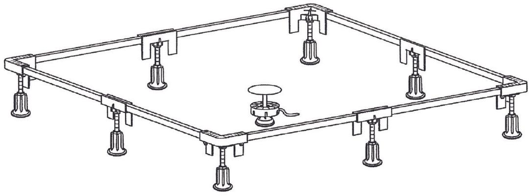 Ideal Standard Einbaurahmen Grösse 1, für BRW bis, 1200 x 1200 mm Bild 3