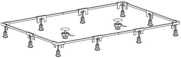 Ideal Standard Einbaurahmen Grösse 2, für BRW von 1300 x 700 bis, 2000 x 1000 mm Bild 3