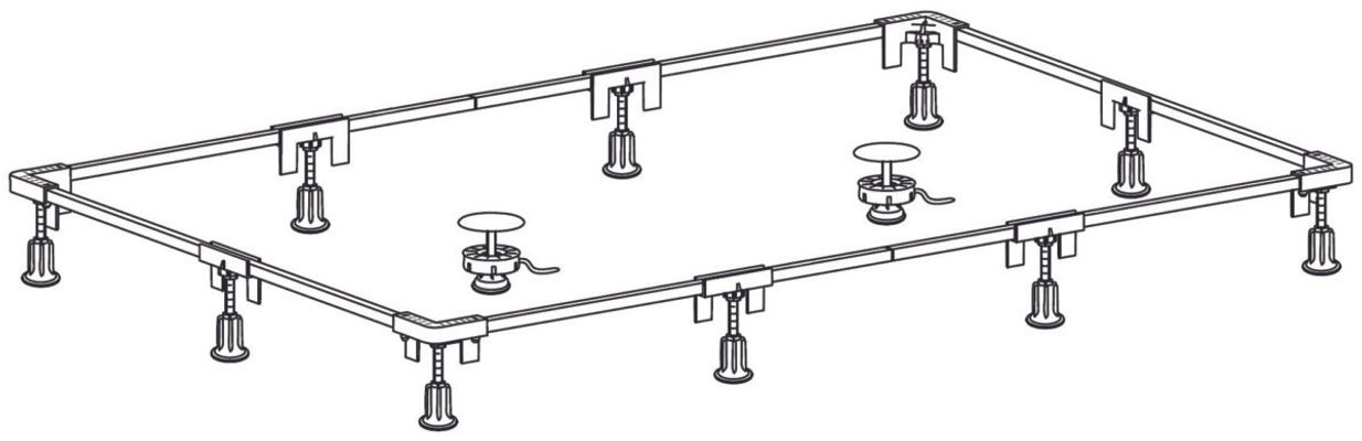 Ideal Standard Einbaurahmen Grösse 2, für BRW von 1300 x 700 bis, 2000 x 1000 mm Bild 3
