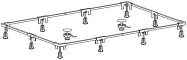 Ideal Standard Einbaurahmen Grösse 2, für BRW von 1300 x 700 bis, 2000 x 1000 mm Bild 4