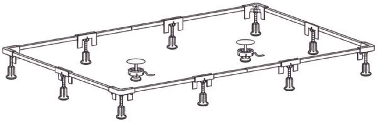 Ideal Standard Einbaurahmen Grösse 2, für BRW von 1300 x 700 bis, 2000 x 1000 mm Bild 4