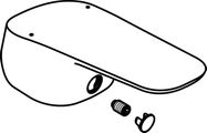 Ideal Standard Griffhebel Ceraflex, mit Logo, Farbe silberfarben Bild 2