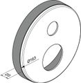 Ideal Standard Easy-Box Distanzrahmen, rund, Durchmesser: 163 mm, Tiefe 20 mm, Farbe silberfarben Bild 5