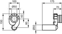 Ideal Standard Absaugeformstück waage recht Bild 5