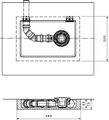 Ideal Standard Ablaufbox klein, DN 40, rechts oder links verwendbar, 460 x 320 x 75 mm Bild 4