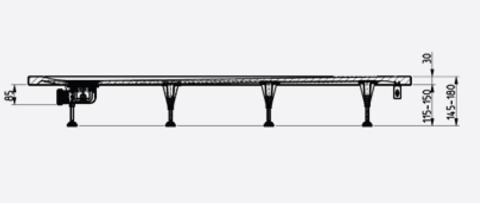 Ideal Standard Brausewannenfüsse, 6 Stück Bild 5
