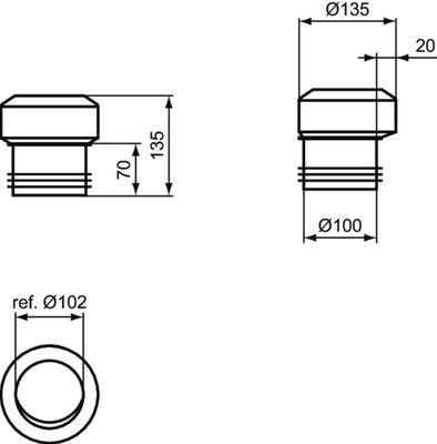 Ideal Standard Ablaufbogen 20 mm Bild 3