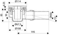 Ideal Standard Orio Ablaufgarnitur, für Brause wannen, 195 x 108 mm Bild 4