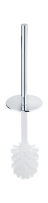 Keuco Toilettenbürste mit Griff, zu Edition 400, Bürste weiss, Stiel u.Deckel chrom, Farbe weiß, chrom Bild 2
